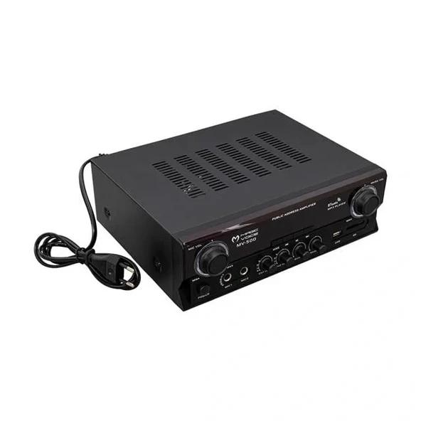 Magicvoice Mv-500 100 Watt Usb-sd-bluetooth 2 Bölgeli Hat Trafolu Ses Mixer - Resim 3