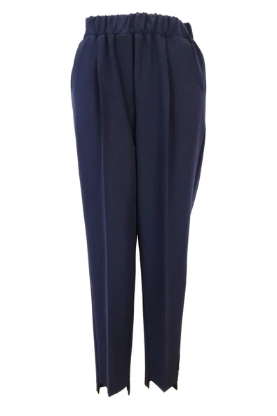 5385 SENTEZ PANTOLON BELİ LASTİKLİ ÖNÜ KISA ARKASI UZUN - Resim 9