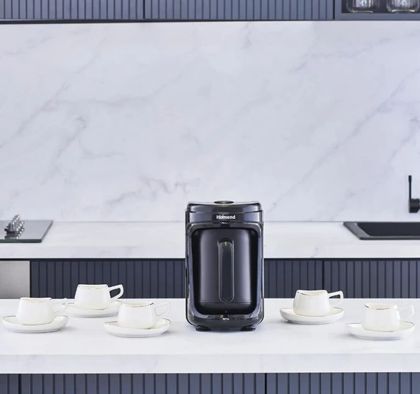 Homend Pottoman 1843H 5 Fincan Kapasiteli Bol Köpüklü Türk Kahve Makinesi - Resim 2