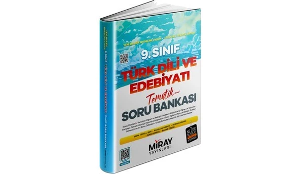 2025 9. Sınıf Türk Dili ve Edebiyatı Tematik Konu Özetli Soru Bankası ürün görseli 1
