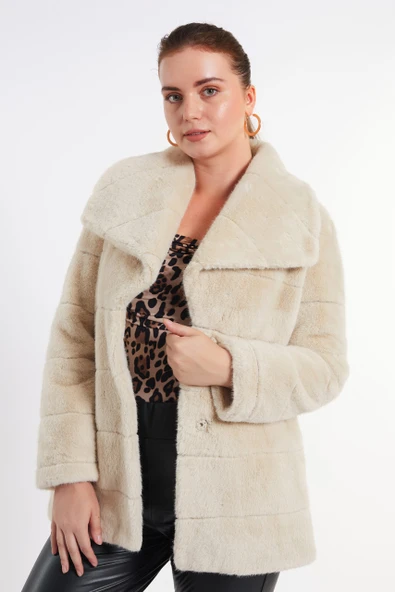 7013 TRENÇ PELUŞ KABAN - Resim 2