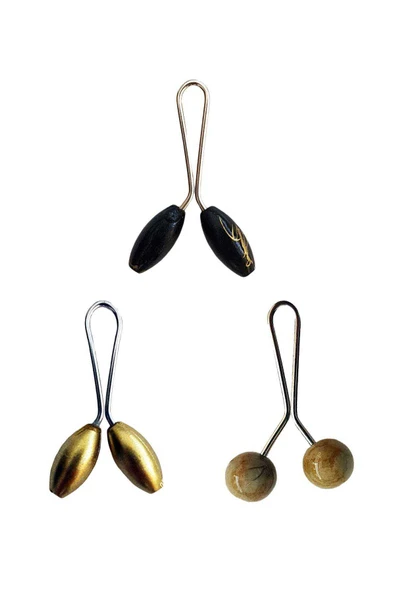 3 Adet Tesettür Eşarp ve Şal Klipsi Sarı Hardal Siyah ürün görseli