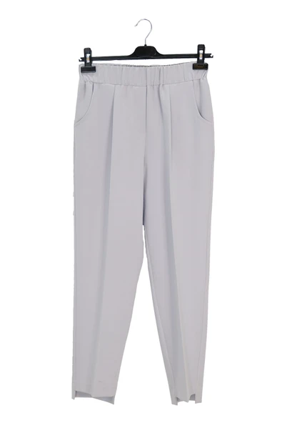 5385 SENTEZ PANTOLON BELİ LASTİKLİ ÖNÜ KISA ARKASI UZUN - Resim 6