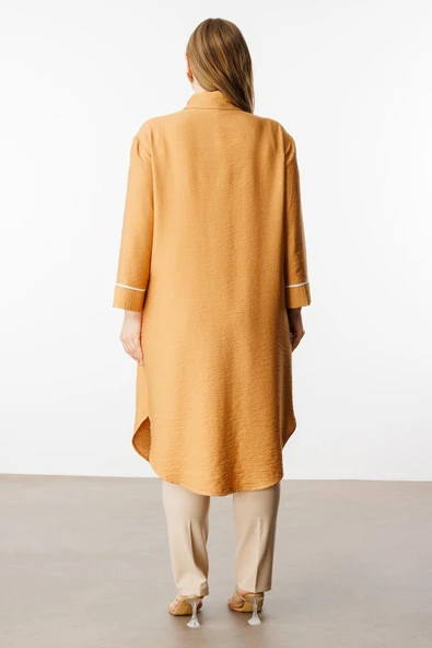 40217 GİLDA BİYELİ ASİMETRİK FİLE DETAYLI KAP - Resim 5