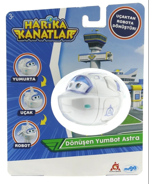 Harika Kanatlar Dönüşen Tekli Figür YumBot Astra ürün görseli