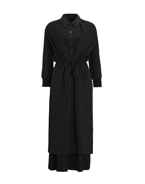 T25Y-4029 MISSDALIDA YAKALI KOLSUZ ELBİSE ürün görseli