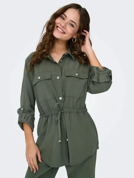 15310852 ONLARIS LIFE 4/5 FEM CARGO JACKET CC WVN - Resim 6