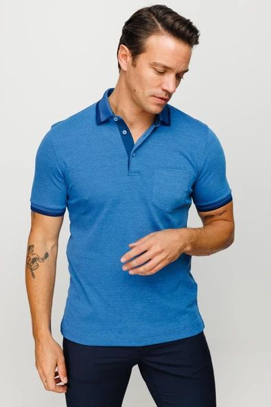 901 DESEN MTA YAKASI VE KOLU TRİKO CEPLİ K.KOL PY ERKEK T-SHİRT - Resim 10