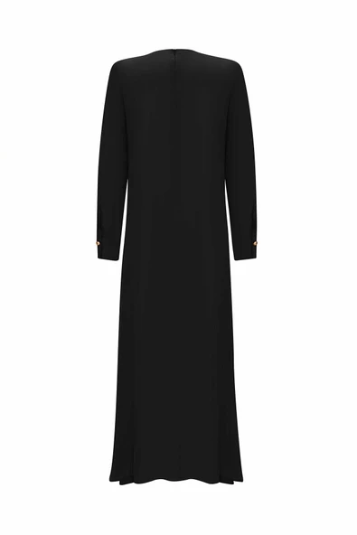 T25Y-4035 MISSDALIDA CEP KAPAKLI CUPRO ELBİSE - Resim 5