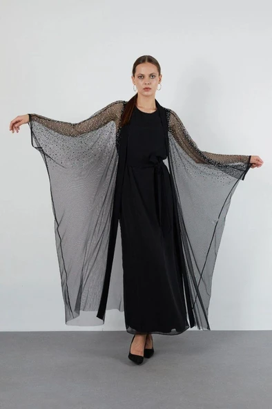 9009 JUPE ABAYA - Resim 8