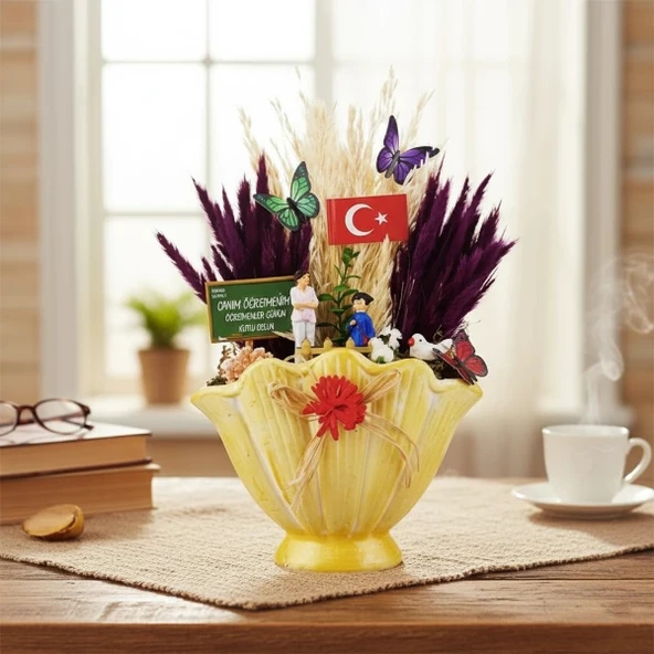 Vazo Midye Teraryum - Öğretmenler Günü Hediyesi - Resim 5