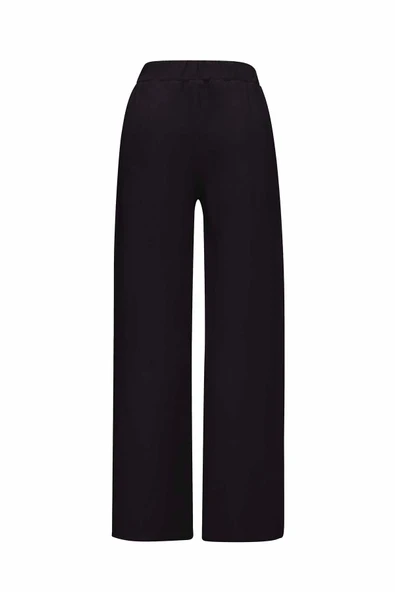 T25Y-7026 MISSDALIDA BELİ LAS. BOL PAÇA CUPRO PANTOLON - Resim 5