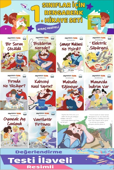 1.Sınıf Hayrettin Usta Hikaye Seti (16 Sayfa) - 10 Kitap ürün görseli 1