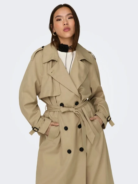 15242306 ONLCHLOE TRECHCOAT DOUBLE B.OTW NOOS - Resim 8