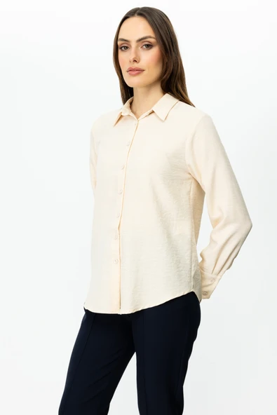 54302 ONTEKS KETEN GÖMLEK - Resim 9