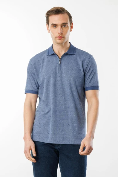 605 DESEN FERMUARLI JAKARLI T-SHİRT - Resim 3