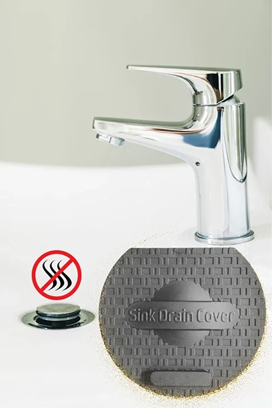 TİNEKE   Lavabo Kötü Koku Giderici Önleyici Silikon Mat Sızdırmaz Lavabo Tıkacı Lavabo Tıpası Evye Kapağı GRİ - Resim 2