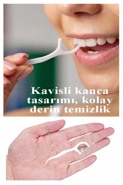 Kürdanlı Diş İpi 150 li 1 Paket Kürdanlı Diş İpi Kürdanı Derinlemesine Diş Arası Temizlik Plak ve Tartar Karşıtı Diş Eti Dostu - Resim 3