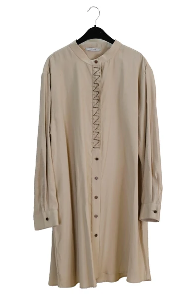 3071 SEDNA PATI BONCUK İŞLEMELİ UZUN TUNİK - Resim 6