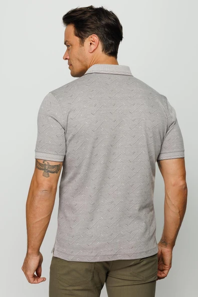 805 DESEN MTA JAKARLI PY DÜĞMELİ K.KOL ERKEK T-SHİRT - Resim 8