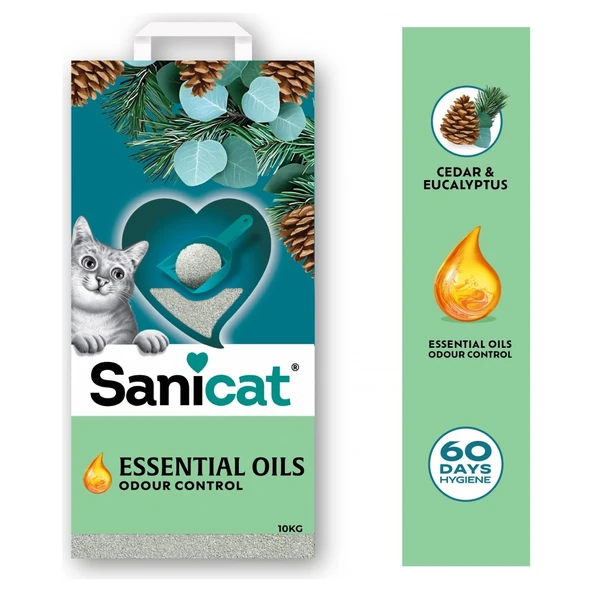 Essential Oils Sedir ve Okaliptus Kokulu Kedi Kumu 10 kg - Resim 3