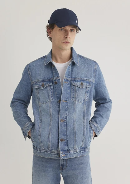 M010143-89136 MAVİ DRAKE DARK FOGGY CEKET - Resim 4