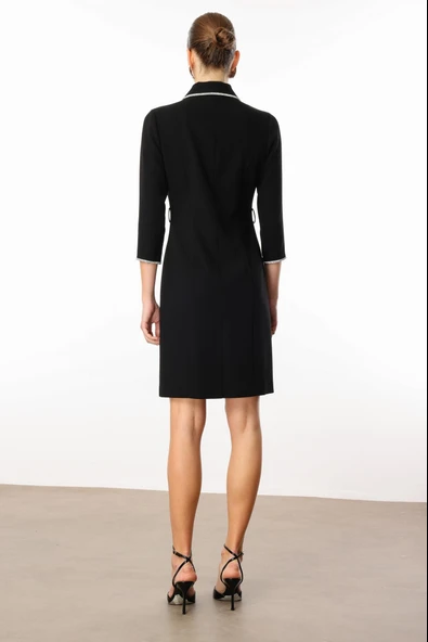 60005 MODAİLGİ TAŞ ŞERİTLİ KRUVAZE ELBİSE - Resim 5