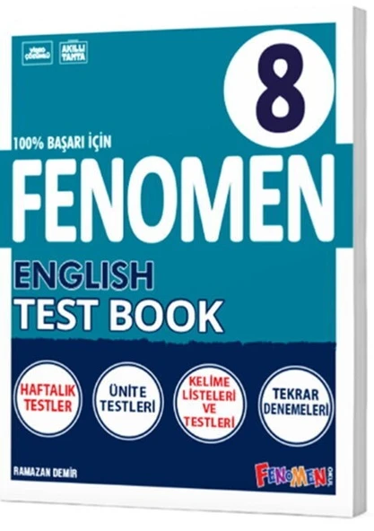 8. Sınıf English Test Book Fenomen Okul Yayınları ürün görseli