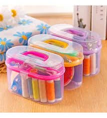 ÇANTALI DİKİŞ ÇEYİZ SETİ İPLİK - İĞNE - MAKAS- MEZURA (5284) ürün görseli