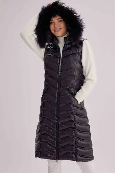 18250 WOMANIA YELEK WAVY VEST - Resim 2