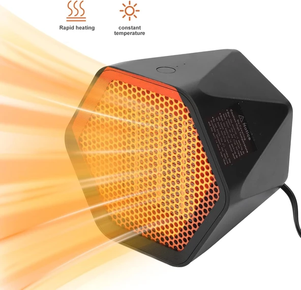 SEAFRONT 1000W Üçgen Taşınabilir Elektrikli Seramik Isıtıcı - Resim 2