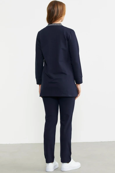 24K2207-76381 SEMENTA MARİNE DTY. TUNİK EŞOFMAN TAKIM - Resim 5