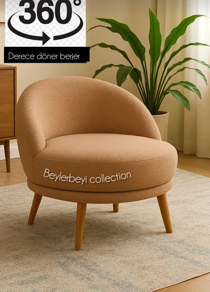 Lüks koltuk kahverengi renktir ürün görseli