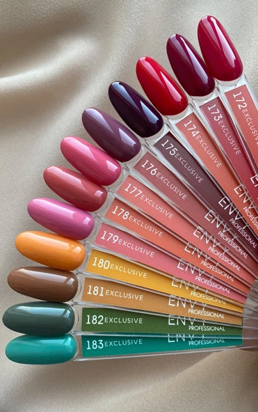Envy Kalıcı Oje Exclusive Seri Koyu Kırmızı 10gr No:173 - Resim 2