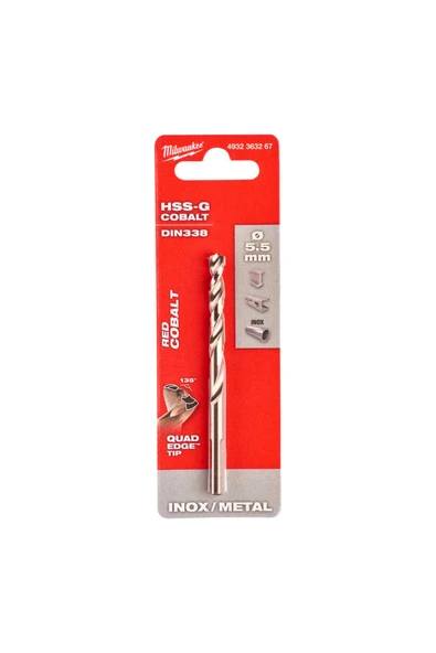 METAL MATKAP UCU HSS-G CO. (ALTIN SERİ) 5,5x93mm - Resim 2