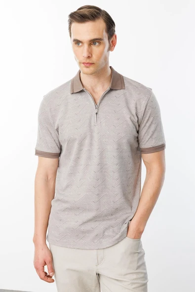 605 DESEN FERMUARLI JAKARLI T-SHİRT - Resim 4