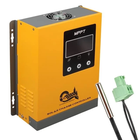 Sunsolar MPK60 MPPT Solar Şarj Kontrol Cihazı 60A (12V/24V/36V/48V Otomatik) 250V Maksimum PV LCD Ekranlı RS485 Portlu ürün görseli 1