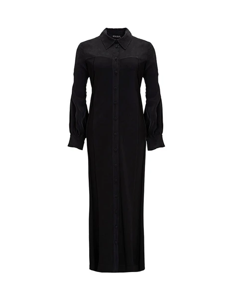 T25Y-9027 MISSDALIDA GÖMLEK YAKA TRİKO CUPRO KAP - Resim 4