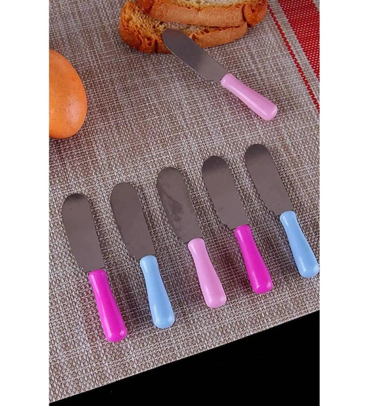 Tereyağı Bıçağı - Mini Spatula 6 Adet - Resim 3