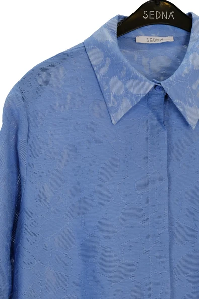 3034 SEDNA TRUVAKAR KOL ASİMETRİK GÖMLEK - Resim 12