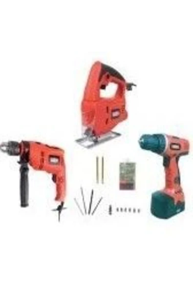 TRIO SET LI Matkap+ Dekupaj+ 12 V Li-İon Vidalama ürün görseli