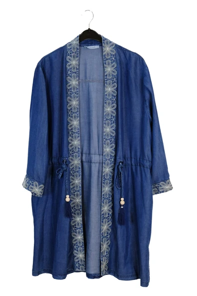 3003 SEDNA TÜL KOMBİNLİ TENSEL TUNİK - Resim 4