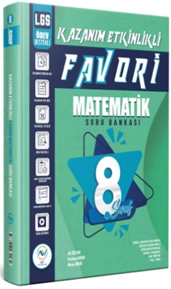 8. Sınıf LGS Matematik Favori Kazanım Etkinlikli Soru Bankası Av Akıllı Versiyon Yayınları ürün görseli