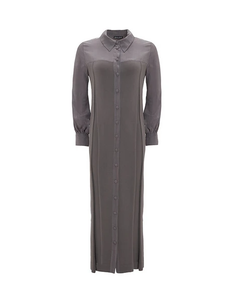 T25Y-9027 MISSDALIDA GÖMLEK YAKA TRİKO CUPRO KAP - Resim 3