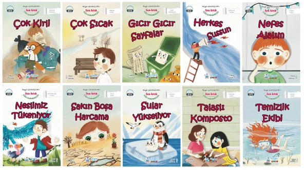 1.Sınıf Sen Artık Doğa Kahramanısın Hikaye Seti (16 Sayfa) - Hayat Bilgisi Kitabı Hediyeli - Resim 2