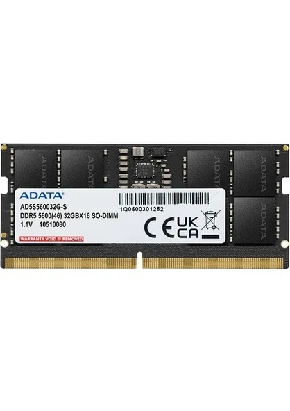 ADATA 8GB DDR5 5600Mhz 62PIN 1.1V Notebook Ram ürün görseli
