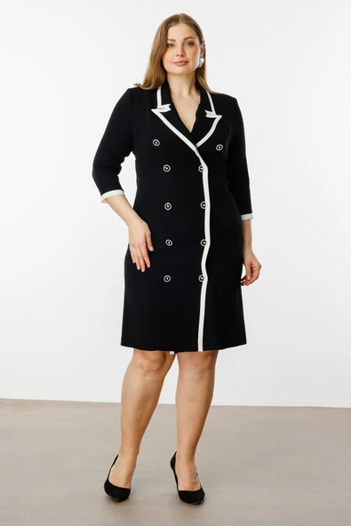 8072 GİLDA ENKÜRÜSTELİ KRUVAZE ELBİSE ürün görseli