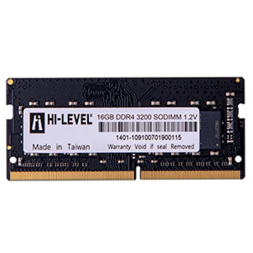 HI-LEVEL 16GB DDR4 3200Mhz CL22 Notebook Ram HLV-SOPC25600D4/16G (1.2V) ürün görseli