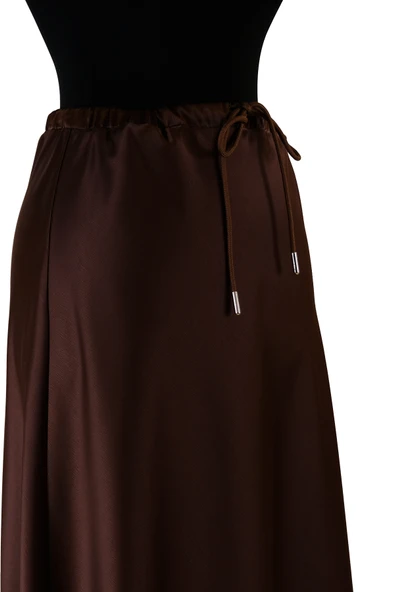 5457 SENTEZ LUNA SATEN VOLANLI ETEK - Resim 9