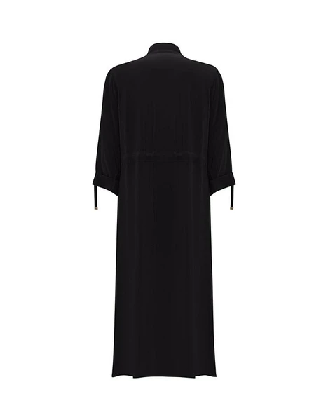 T25Y-8013 MISSDALIDA BELİ BÜZGÜLÜ CEPLİ CUPRO KAP - Resim 8